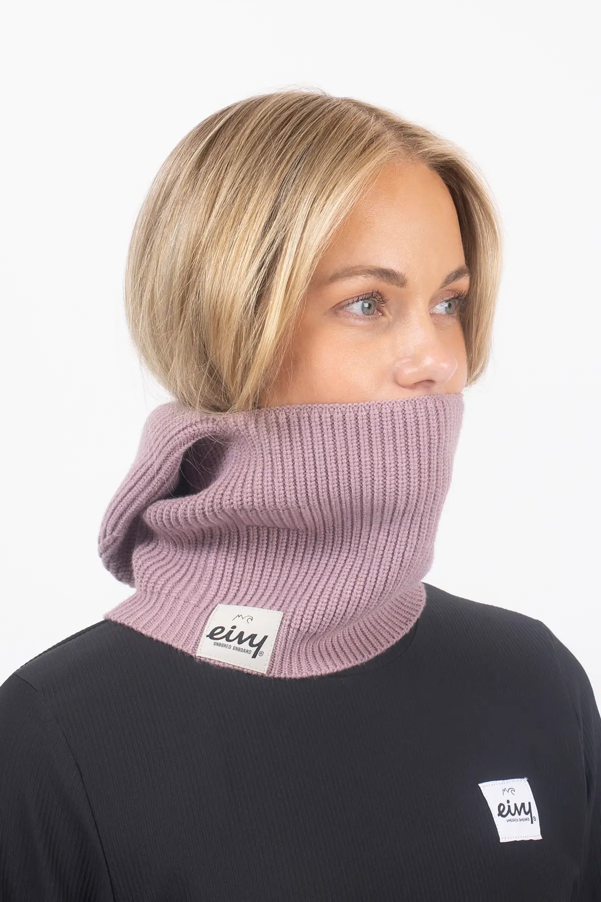 Foldable Knit Balaclava Beanie - Faded Woodrose