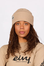 Foldable Knit Balaclava Beanie - Sand