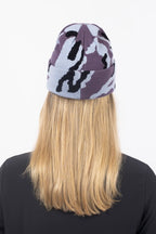Heavy Jaquard Beanie - Purple Stray