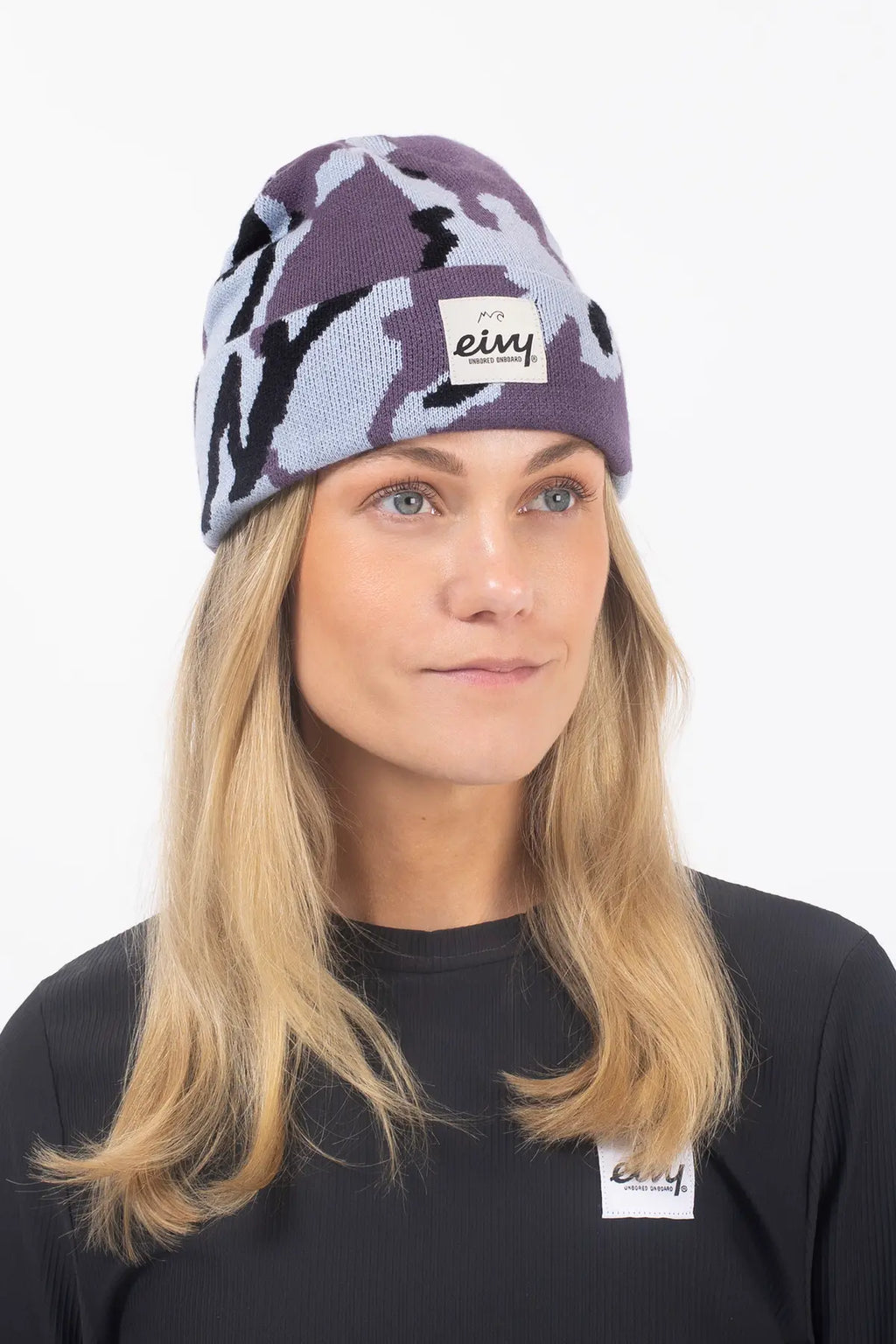 Heavy Jaquard Beanie - Purple Stray