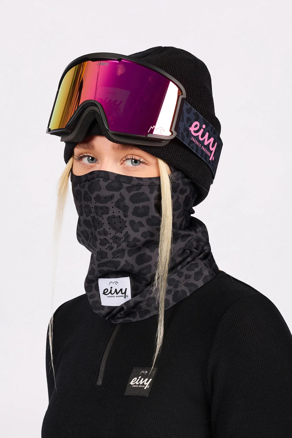 Hinge Balaclava - Black Leopard