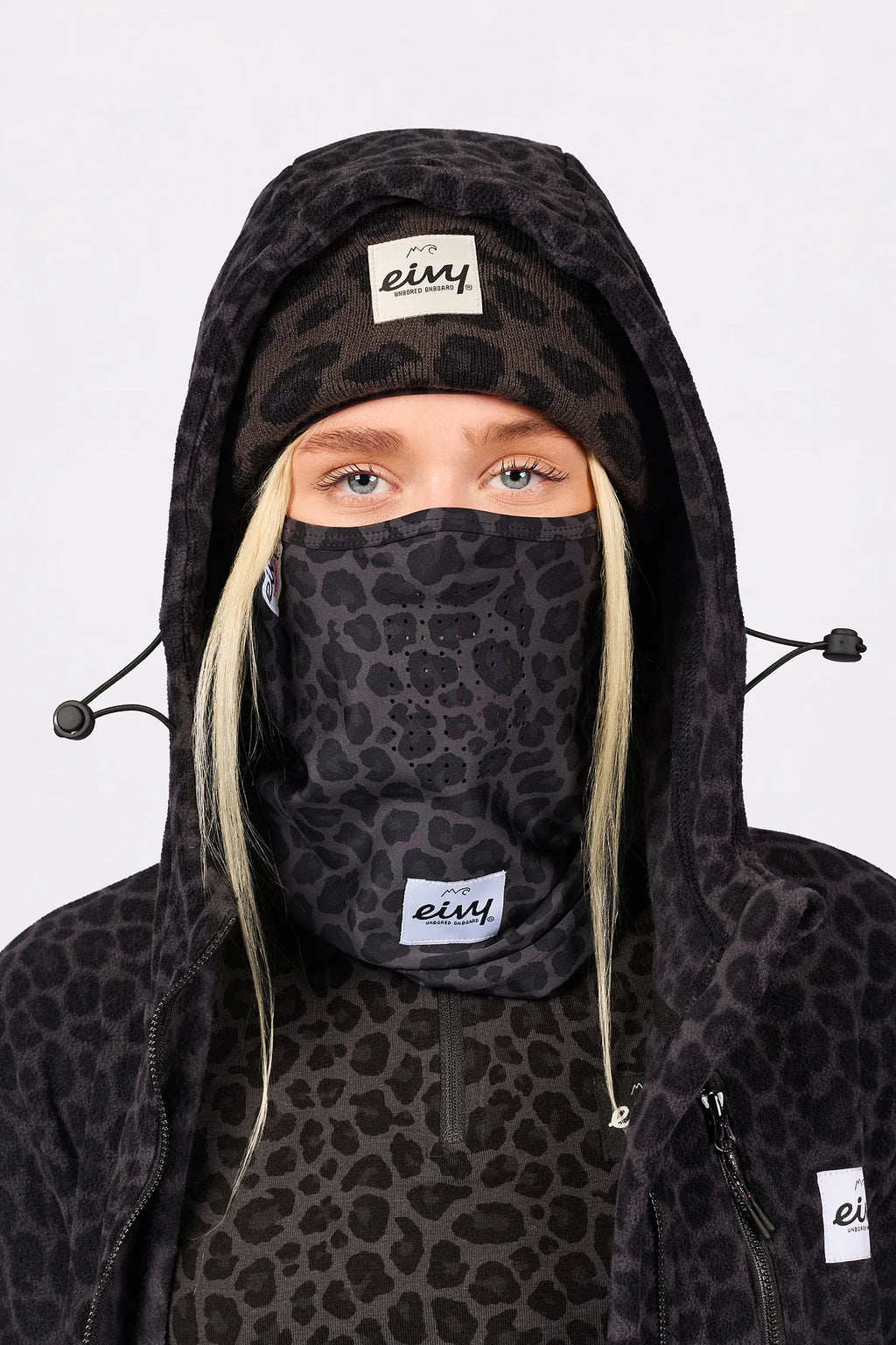 Hinge Balaclava - Black Leopard