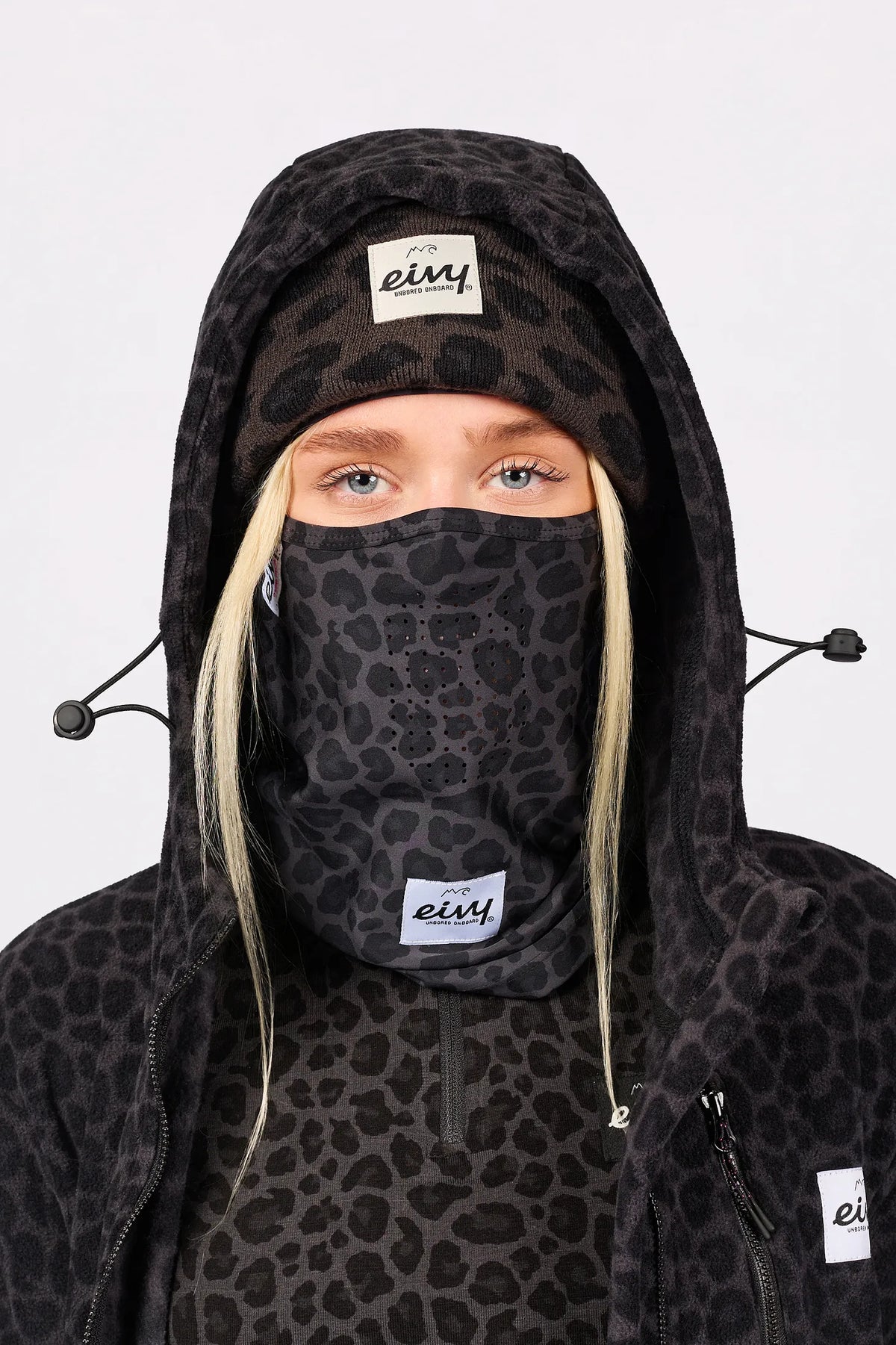 Hinge Balaclava - Black Leopard