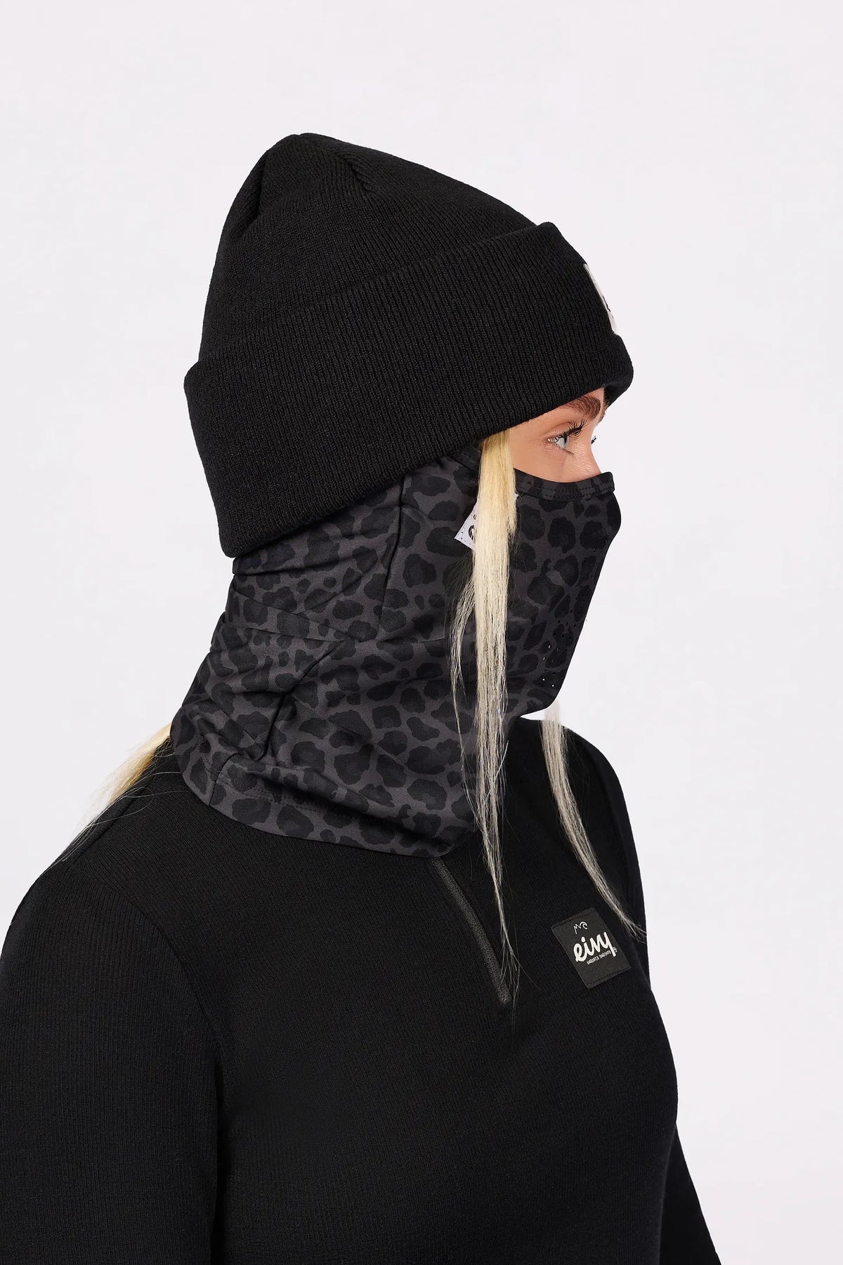 Hinge Balaclava - Black Leopard