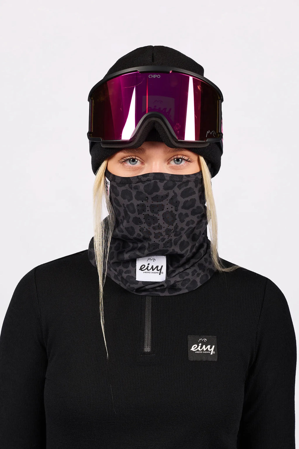 Hinge Balaclava - Black Leopard
