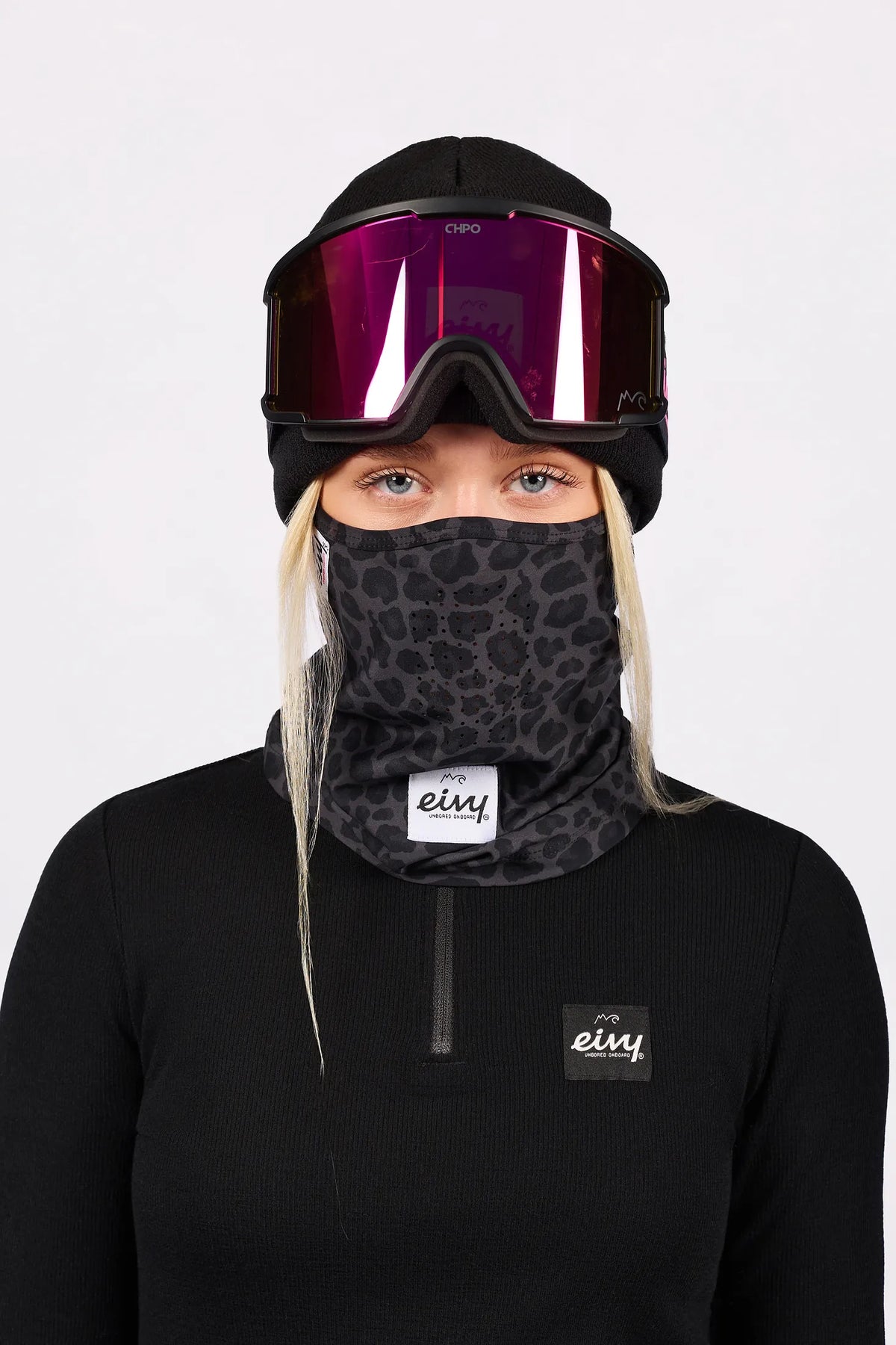 Hinge Balaclava - Black Leopard
