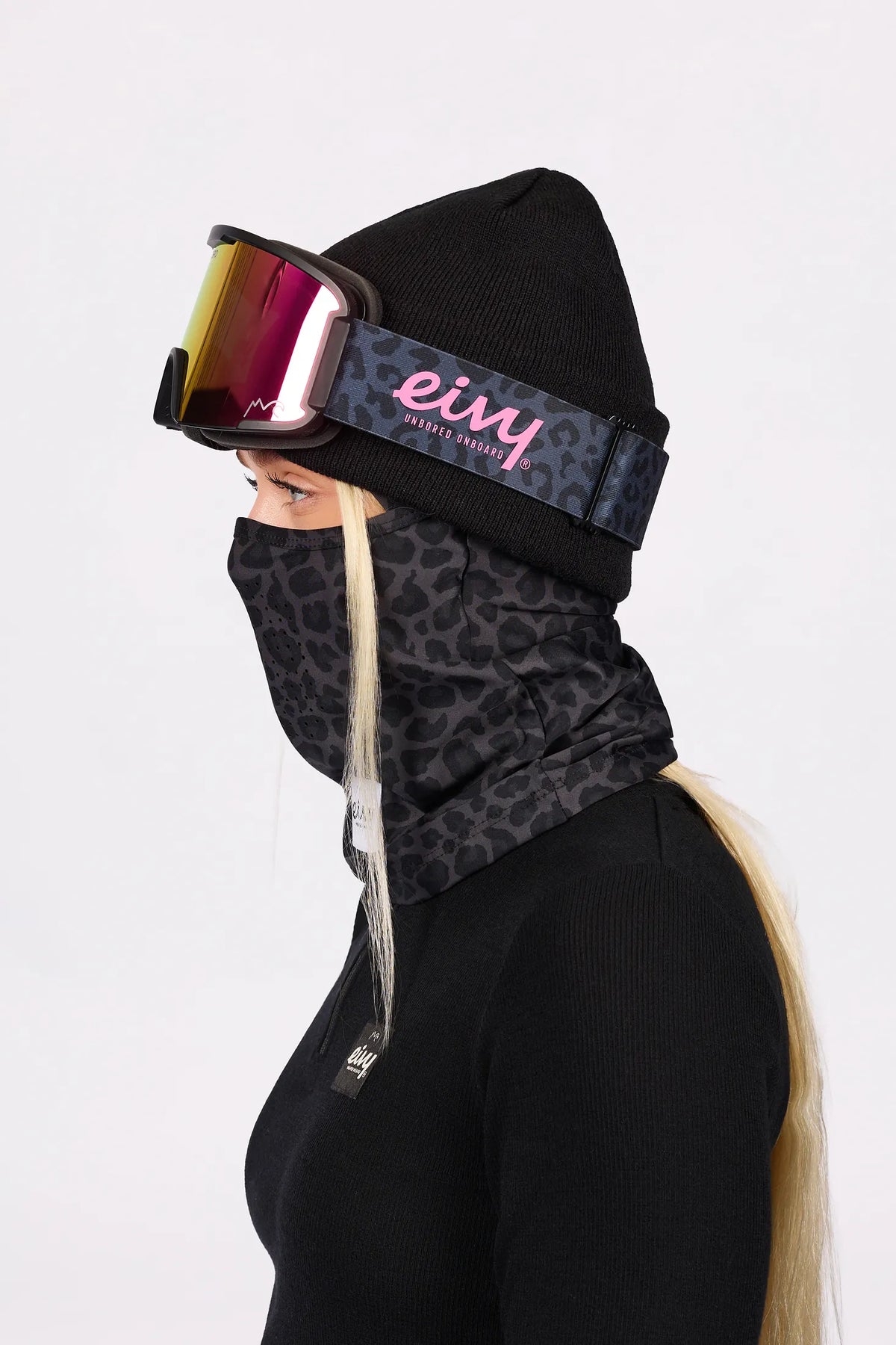 Hinge Balaclava - Black Leopard