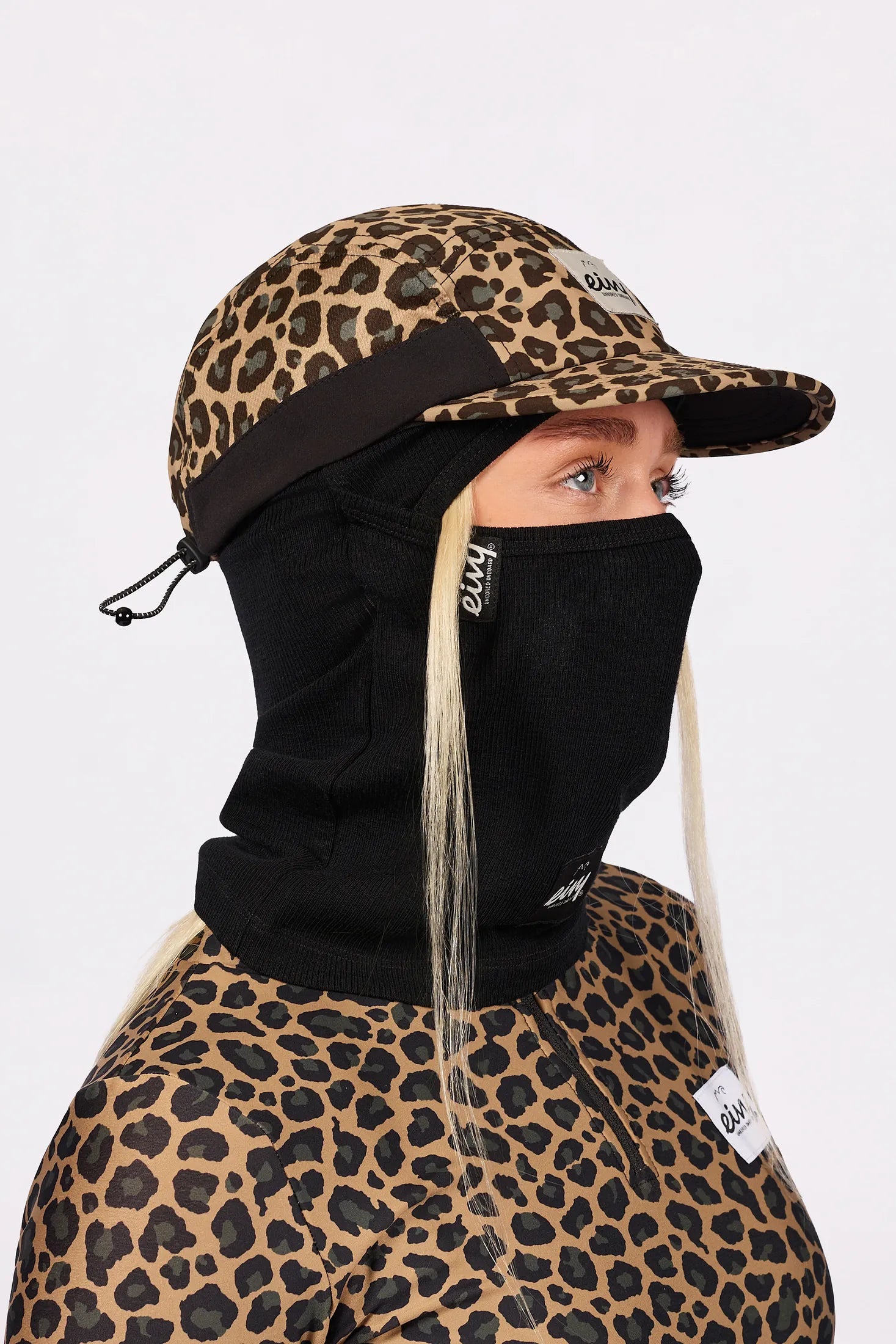 Hinge Merino Wool Rib Balaclava - Black