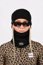 Hinge Merino Wool Rib Balaclava - Black