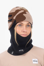 Hinge Merino Wool Rib Balaclava - Black