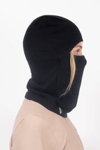 Hinge Merino Wool Rib Balaclava - Black