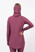 Icecold Gaiter Rib Top - Pinkgundy