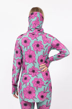 Icecold Gaiter Top - Turquoise Flower