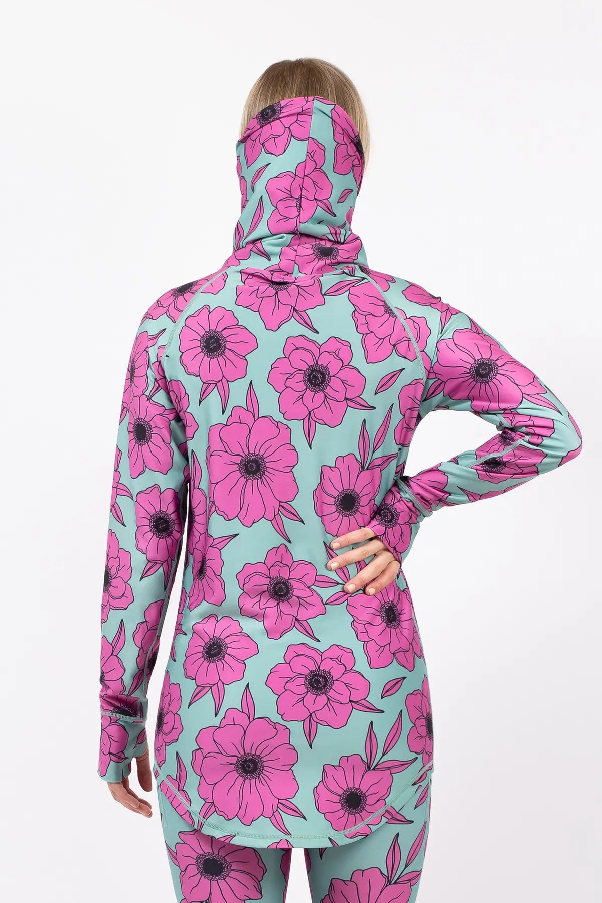 Icecold Gaiter Top - Turquoise Flower