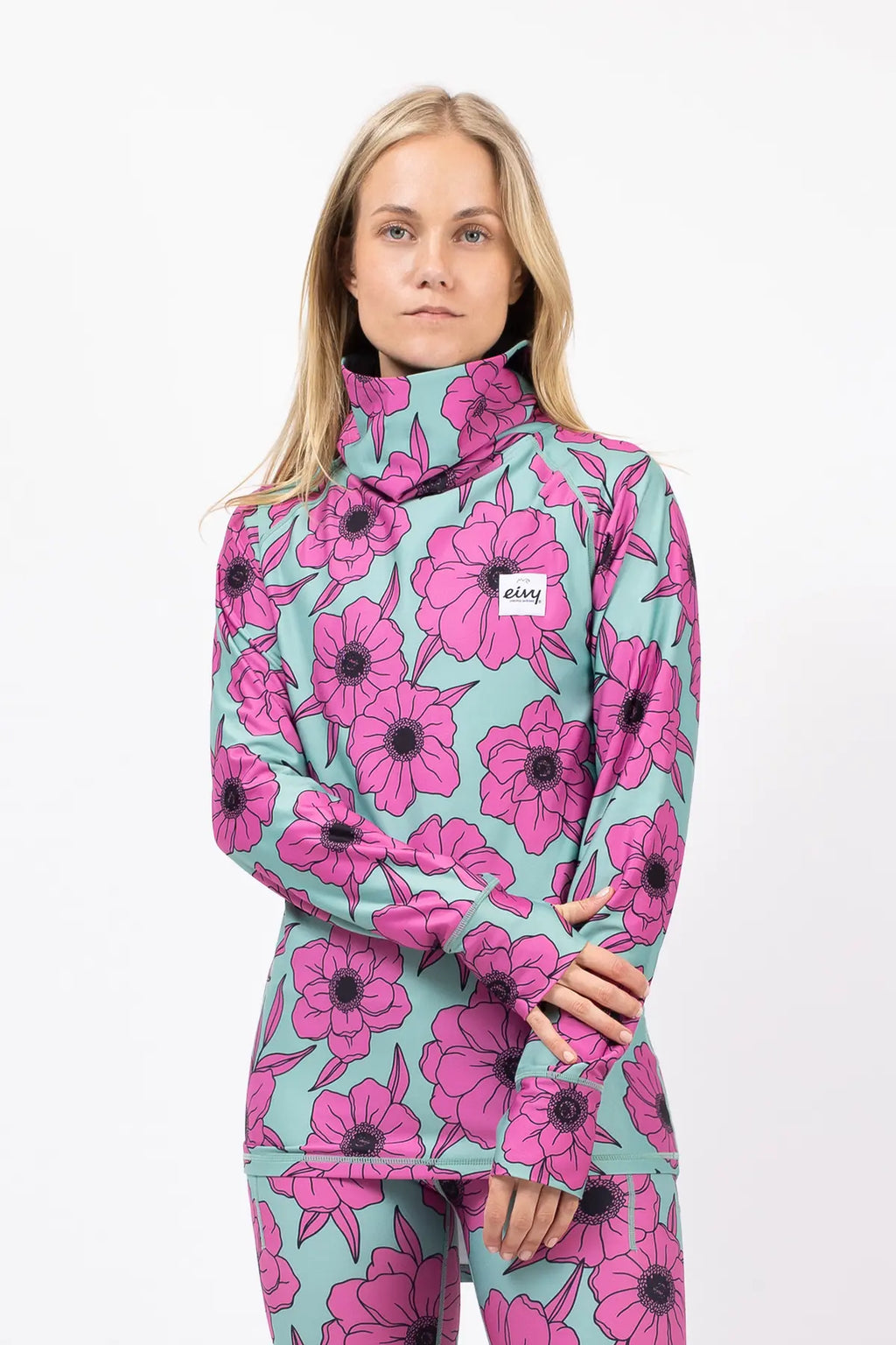 Icecold Gaiter Top - Turquoise Flower