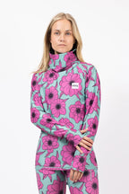Icecold Gaiter Top - Turquoise Flower