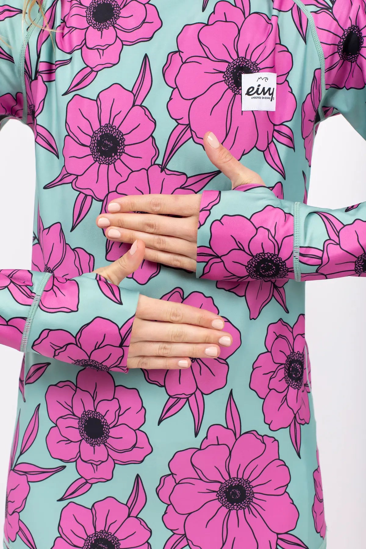 Icecold Gaiter Top - Turquoise Flower