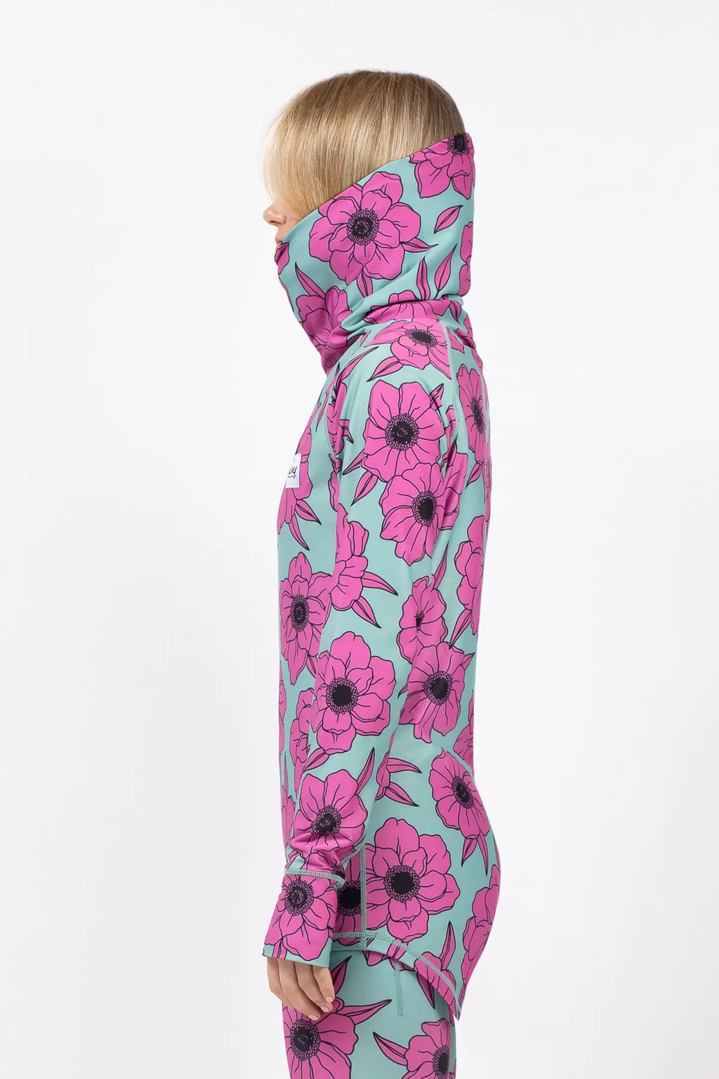 Icecold Gaiter Top - Turquoise Flower