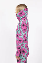 Icecold Gaiter Top - Turquoise Flower