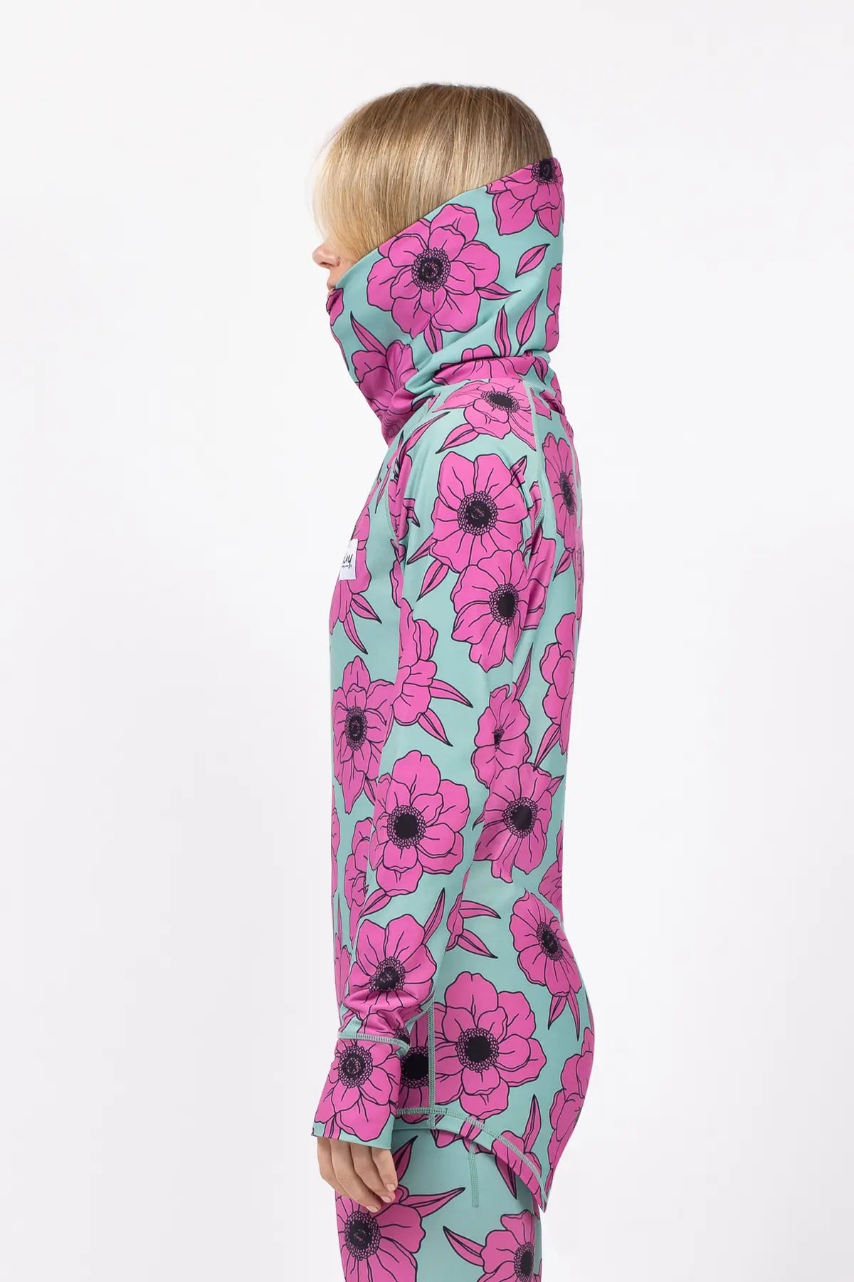 Icecold Gaiter Top - Turquoise Flower