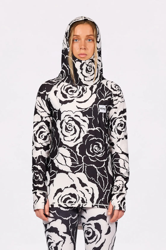 Icecold Hood Top - Black Rose