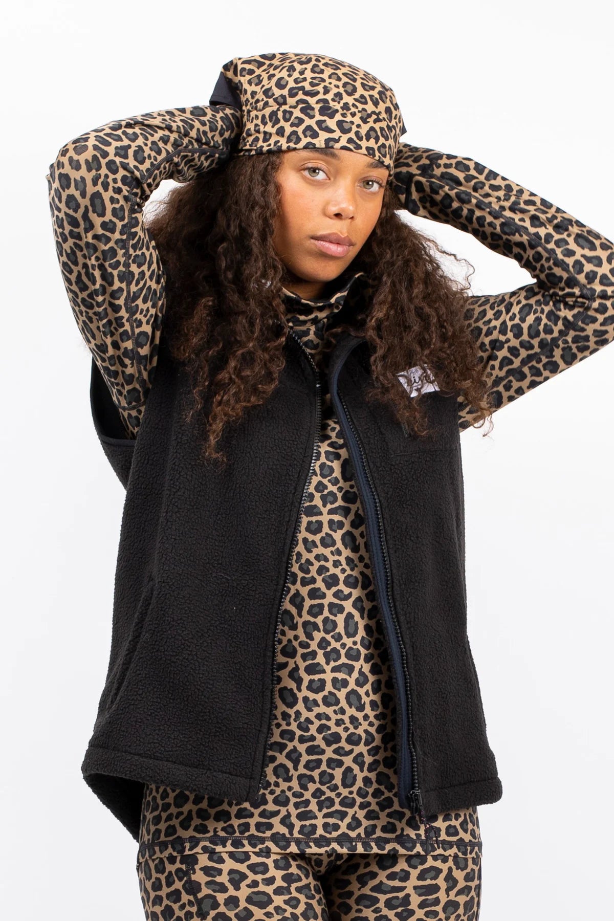 Lumberjackie Sherpa Vest - Black