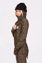 Icecold Hood Top Leopard – women's hooded base layer top, image 4