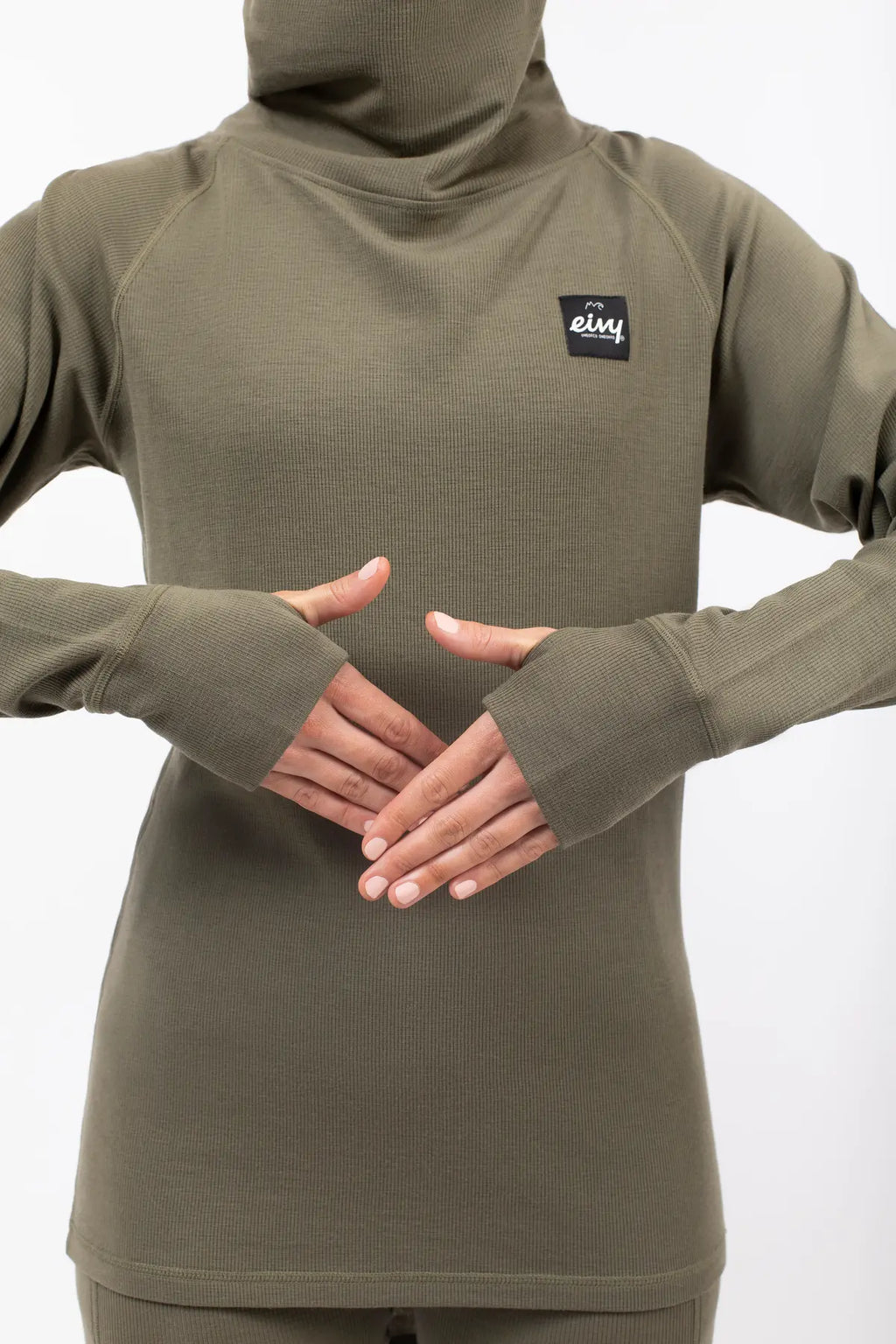 Icecold Merino Wool Gaiter Rib Top - Olive