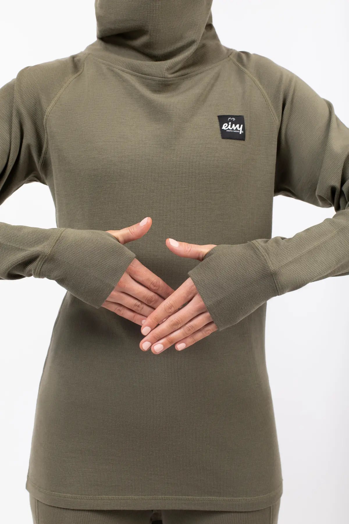Icecold Merino Wool Gaiter Rib Top - Olive