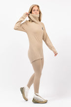Icecold Merino Wool Gaiter Rib Top - Sand