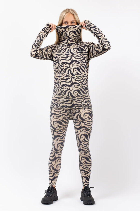 Icecold Merino Wool Top - Animal Swirl