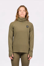 Icecold Merino Wool Gaiter Rib Top - Olive