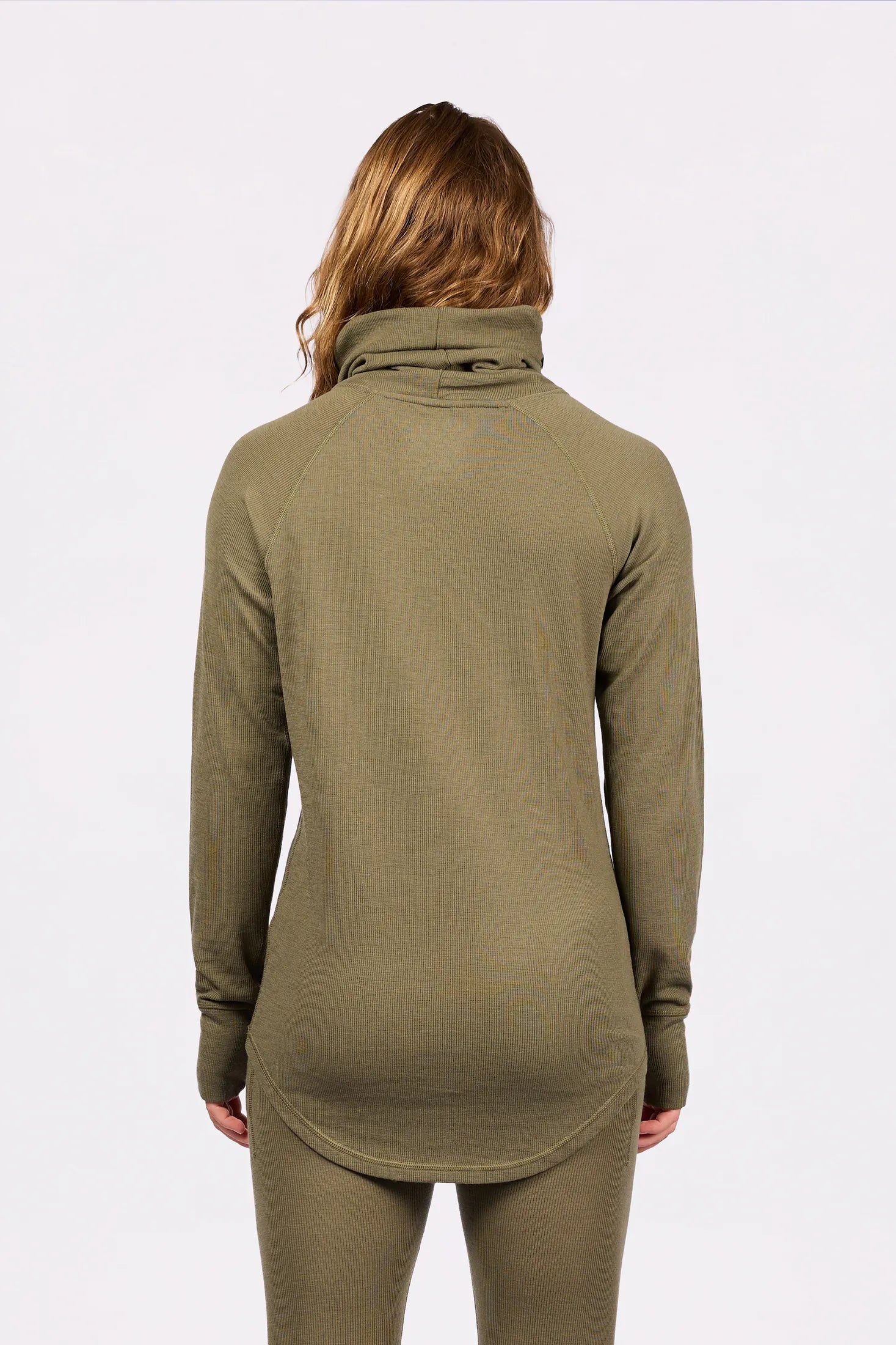 Icecold Merino Wool Gaiter Rib Top - Olive