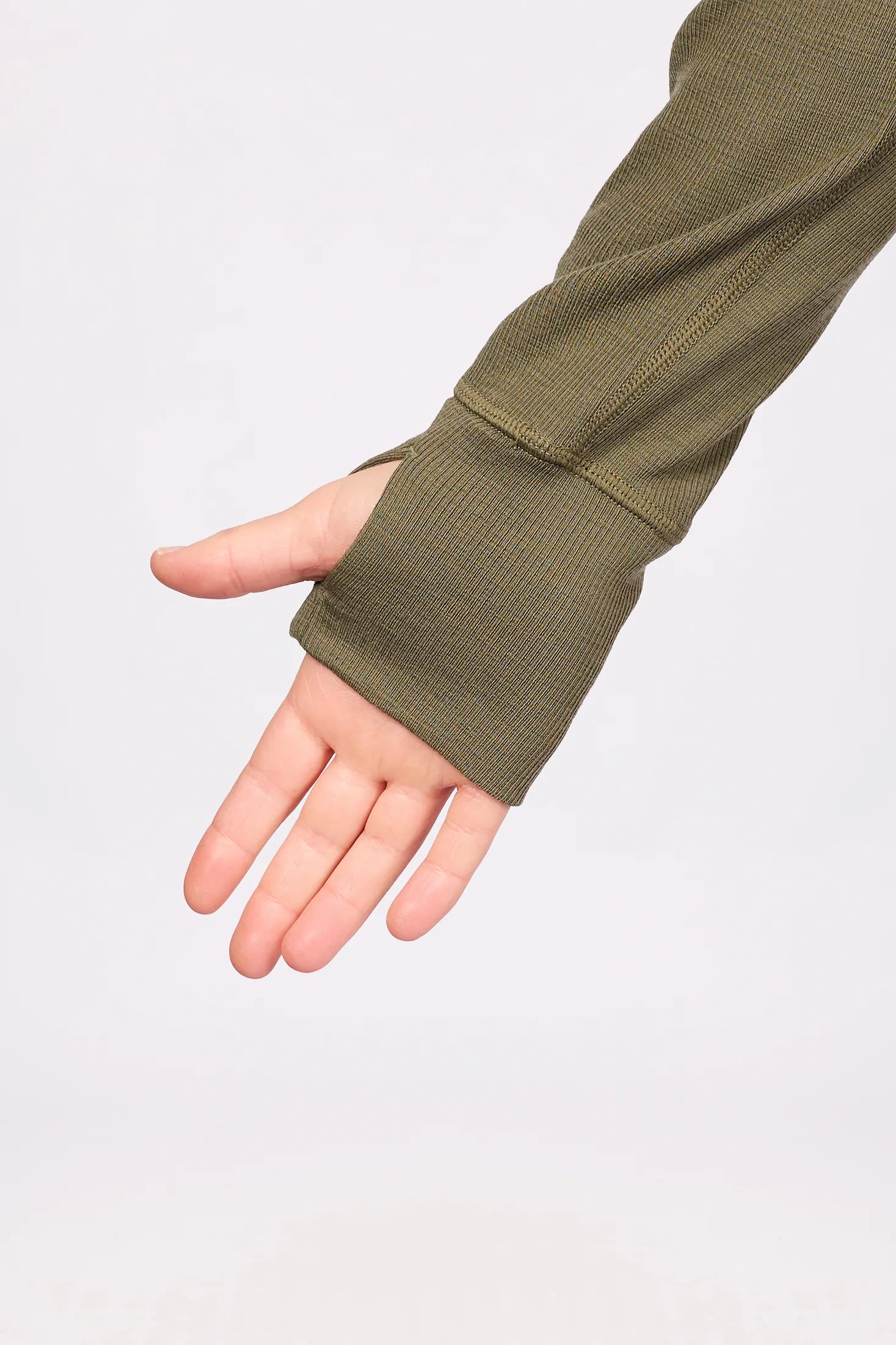 Icecold Merino Wool Gaiter Rib Top - Olive