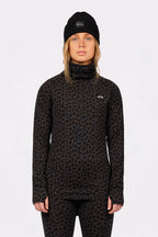 Icecold Merino Wool Top - Black Leopard