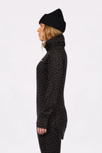 Icecold Merino Wool Top - Black Leopard