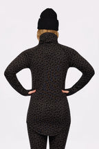 Icecold Merino Wool Top - Black Leopard