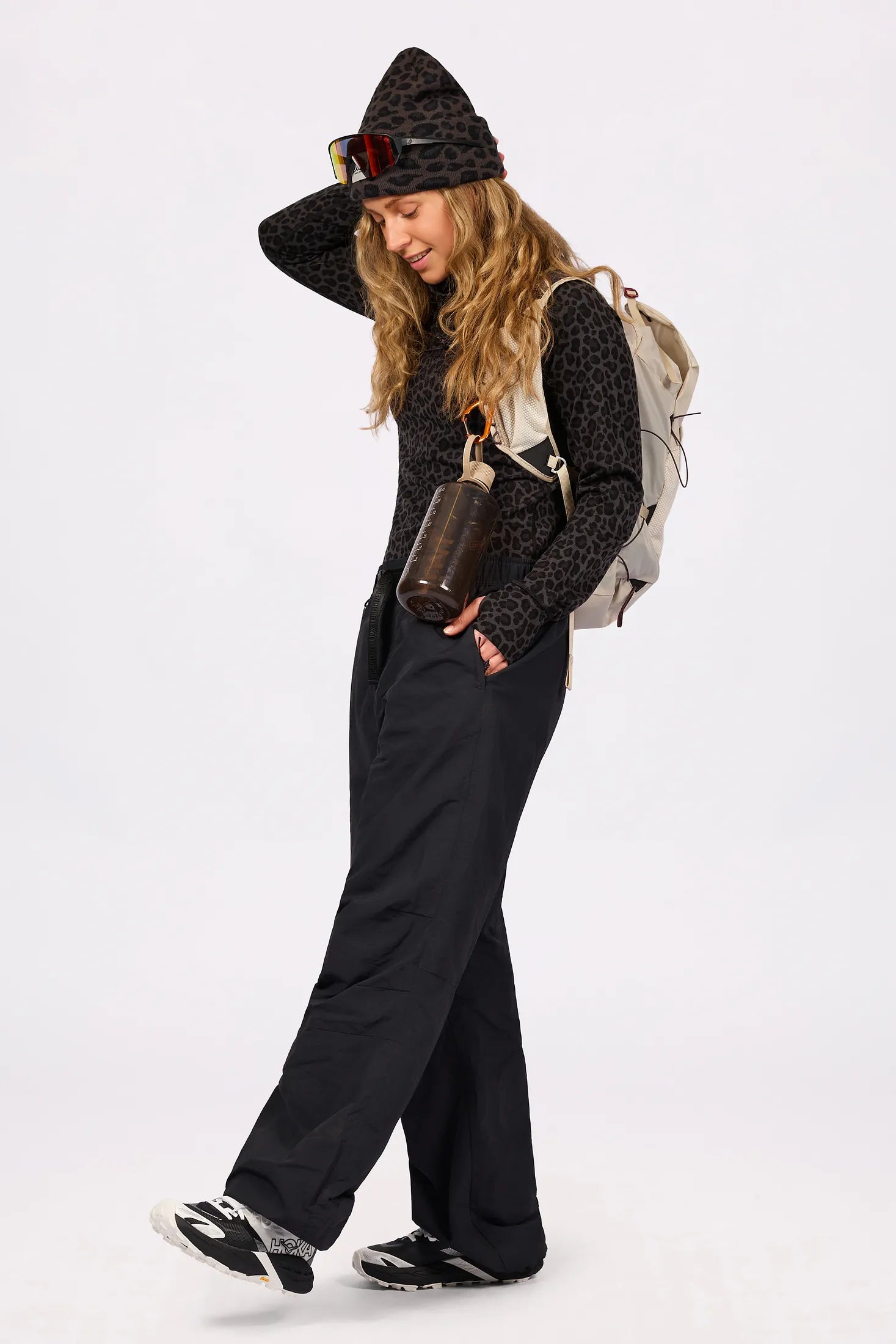 Icecold Merino Wool Top - Black Leopard