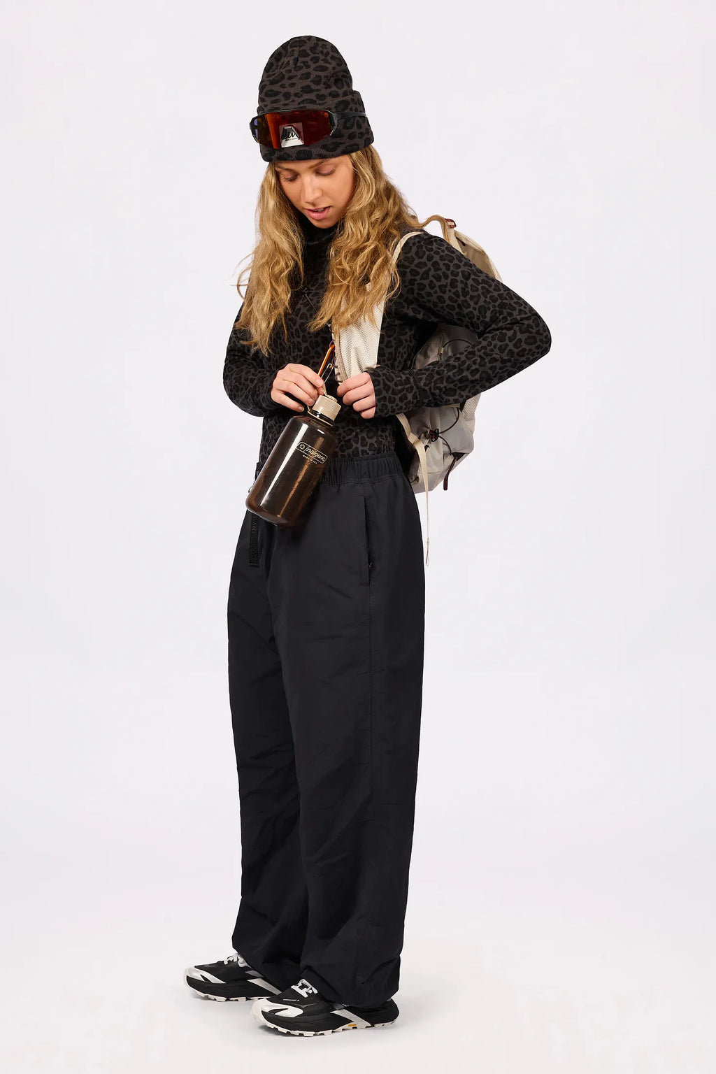 Icecold Merino Wool Top - Black Leopard