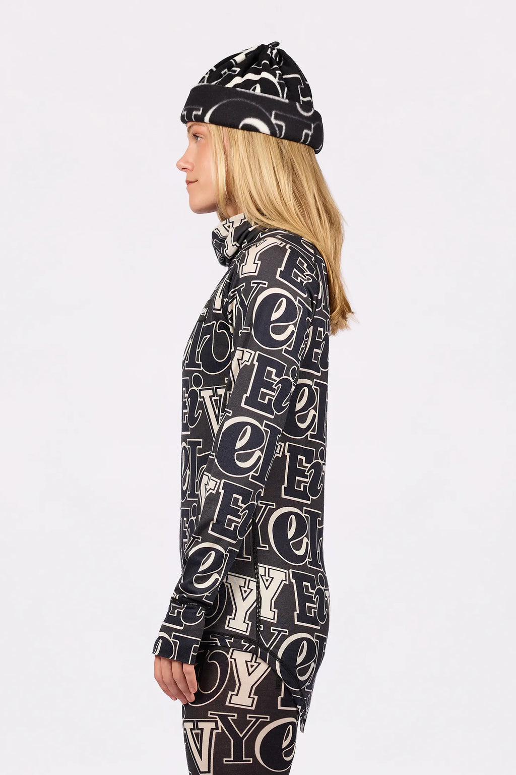 Icecold Merino Wool Top - Typo Black