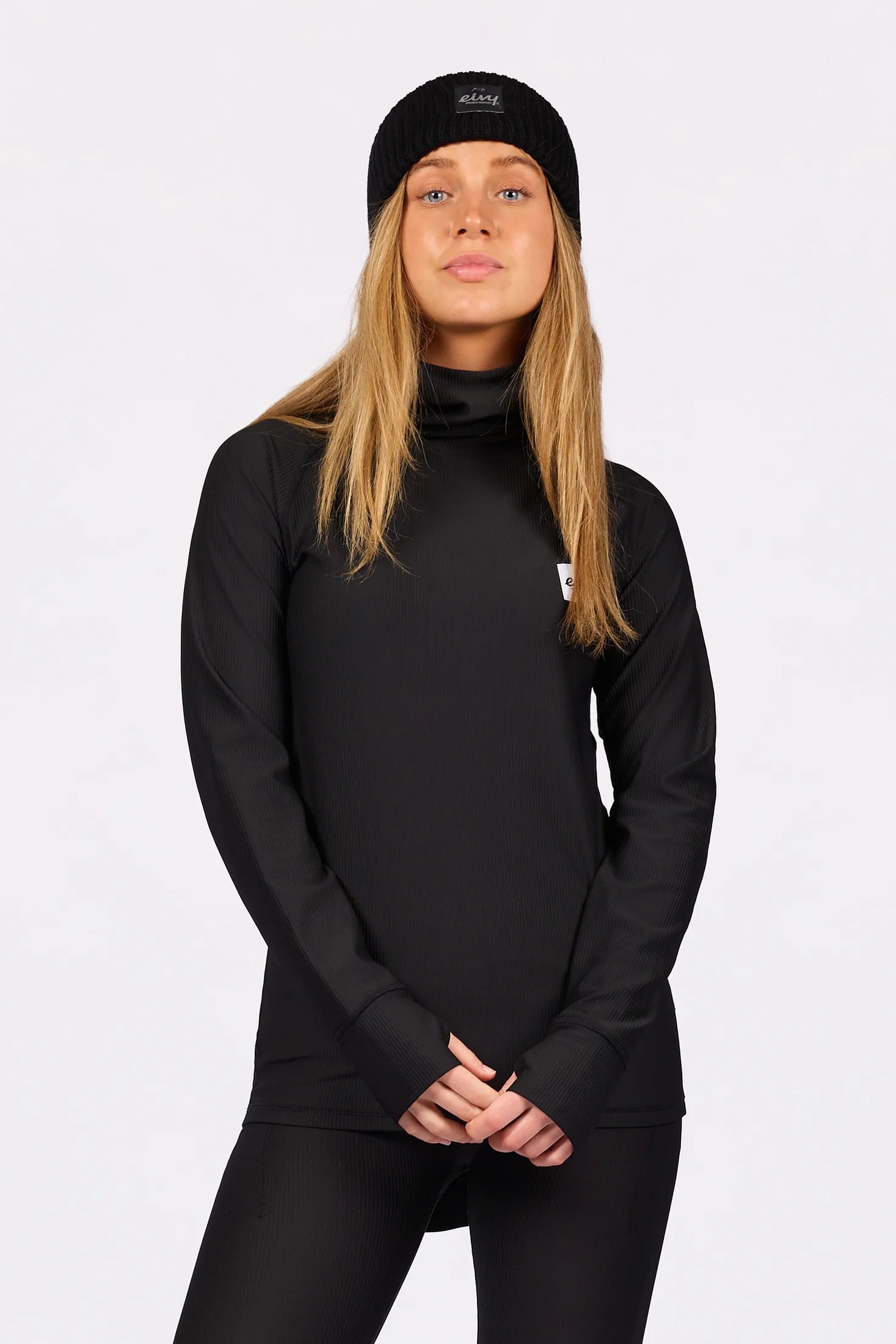 Icecold Gaiter Rib Top - Black