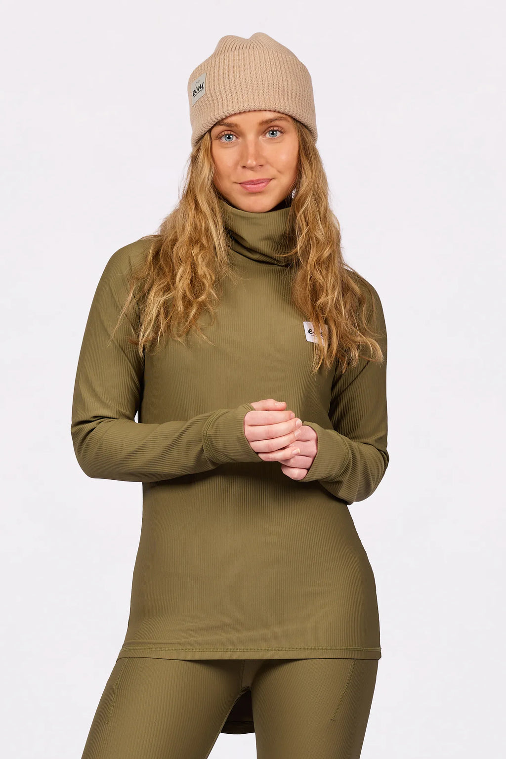 Icecold Gaiter Rib Top - Olive