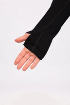 Journey Merino Wool Rib Top - Black