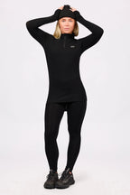 Journey Merino Wool Rib Top - Black