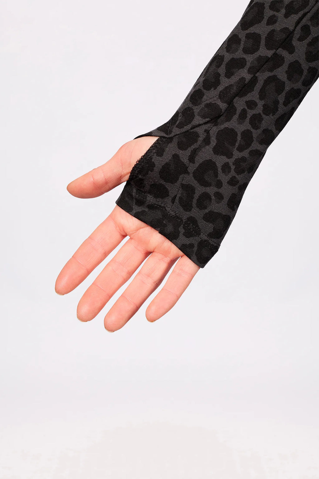 Journey Merino Wool Top - Black Leopard