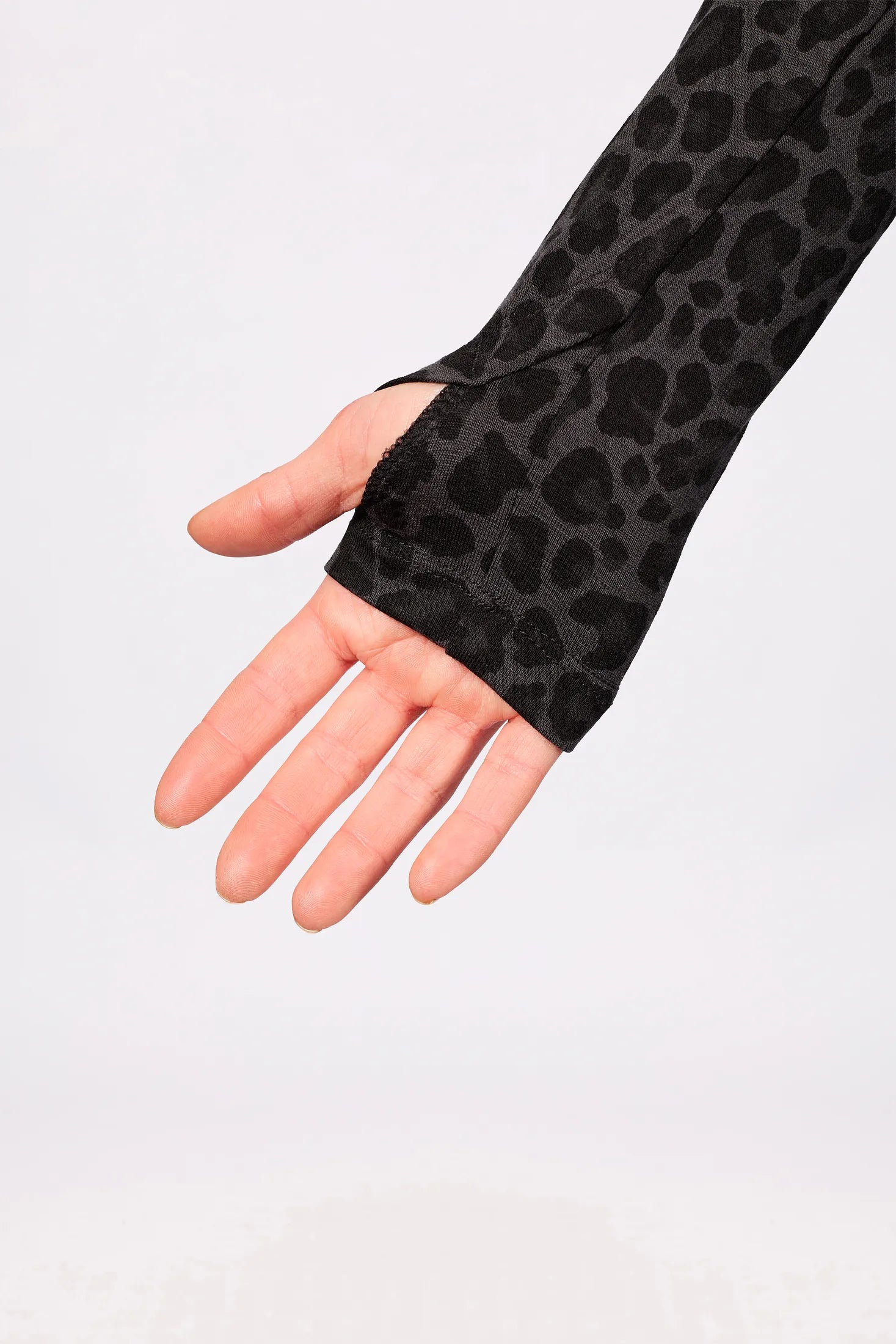 Journey Merino Wool Top - Black Leopard