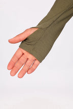 Journey Merino Wool Rib Top - Olive