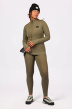 Journey Merino Wool Rib Top - Olive