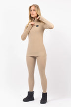 Journey Merino Wool Rib Top - Sand