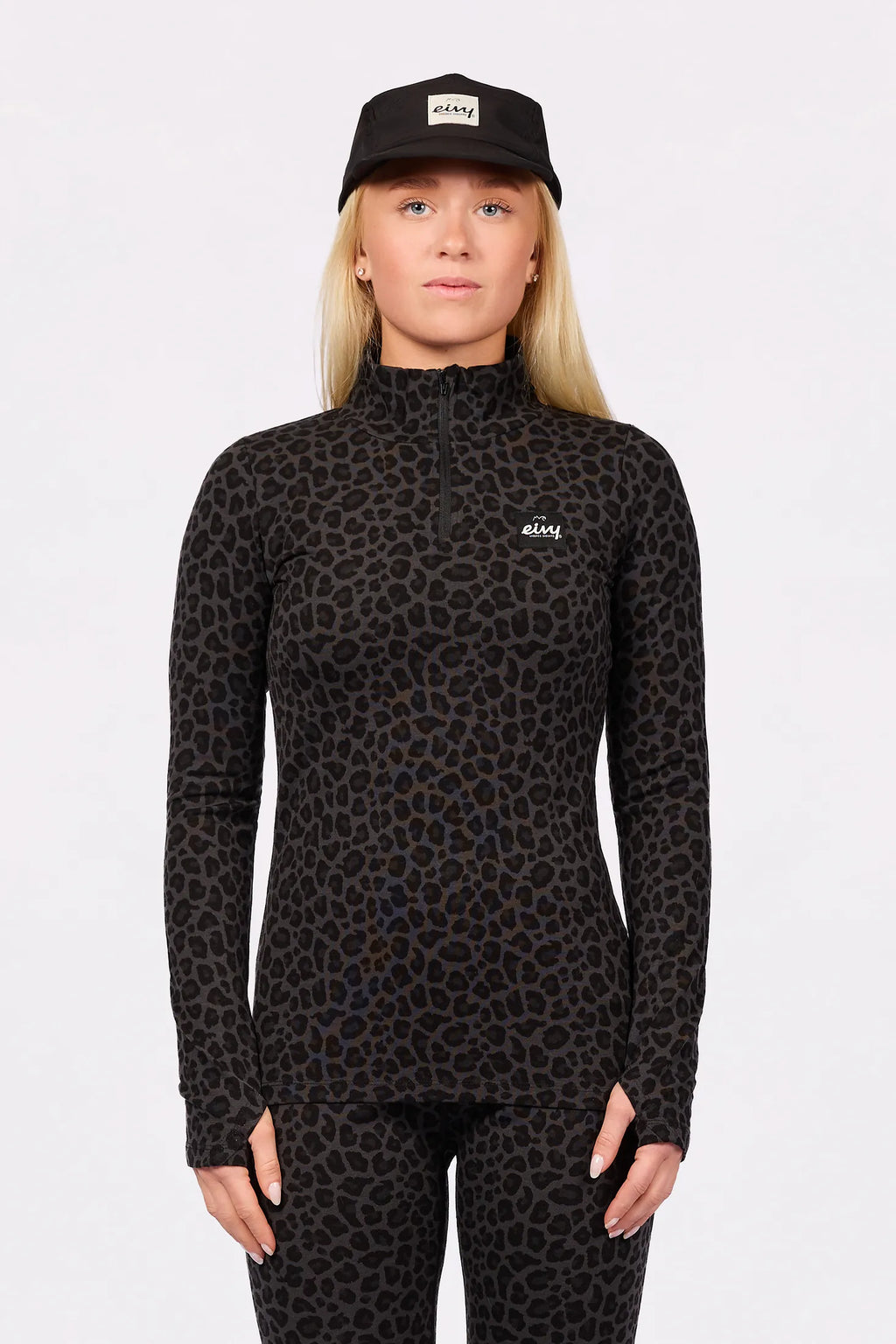 Journey Merino Wool Top - Black Leopard